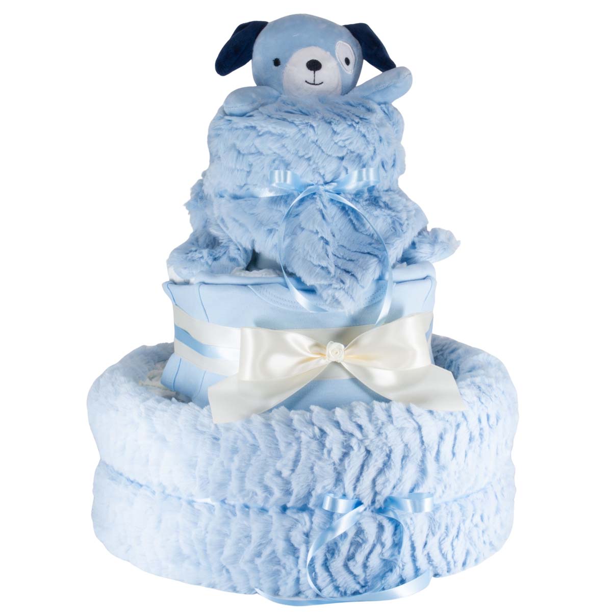 Windeltorte Kuschelfreund Hund blau