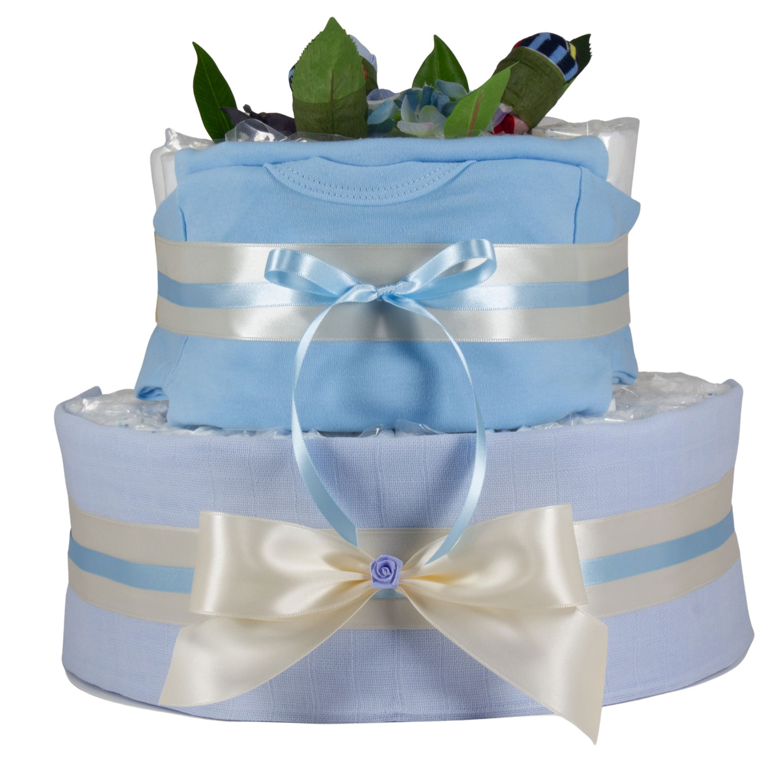 Windeltorte Grösse L blau