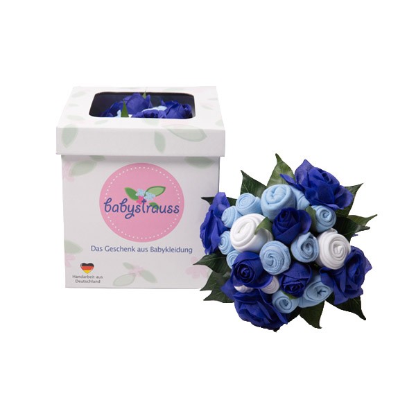 babystrauss blau - gross (0-6 Monate)